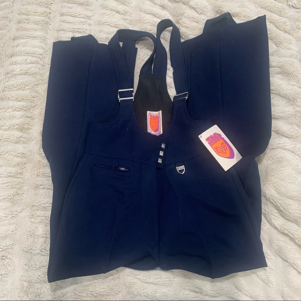 NWT ladies skyr skiwear 10R vintage bib